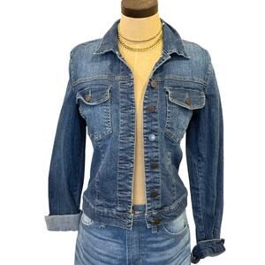 KUT from the Kloth Fitted Denim Jean Jacket Women size M